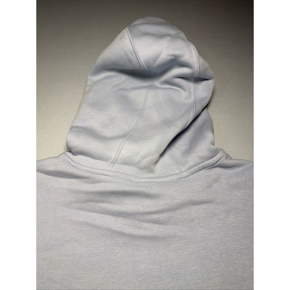 Adidas Sweatshirt Hoodie Womens Size M Blue with Multi-Color Logo Light Blue - Picture 10 of 16